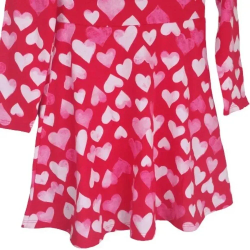 The Children's Place Heart Pattern Flowy Dresses Bundle Size 5/6